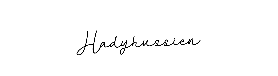 Make a beautiful signature design for name Hadyhussien. With this signature (BallpointsItalic-DORy9) style, you can create a handwritten signature for free. Hadyhussien signature style 11 images and pictures png