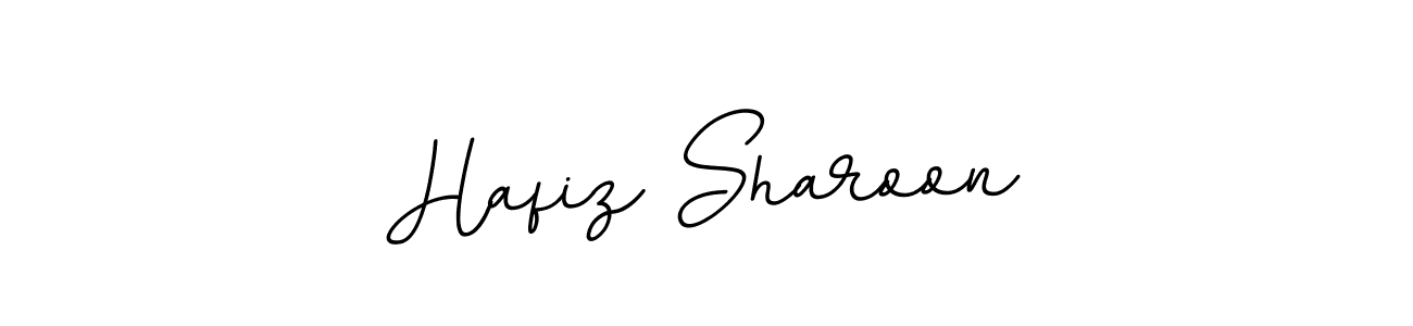 Design your own signature with our free online signature maker. With this signature software, you can create a handwritten (BallpointsItalic-DORy9) signature for name Hafiz Sharoon. Hafiz Sharoon signature style 11 images and pictures png
