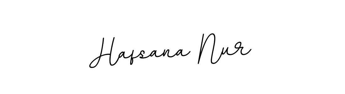 Hafsana Nur stylish signature style. Best Handwritten Sign (BallpointsItalic-DORy9) for my name. Handwritten Signature Collection Ideas for my name Hafsana Nur. Hafsana Nur signature style 11 images and pictures png