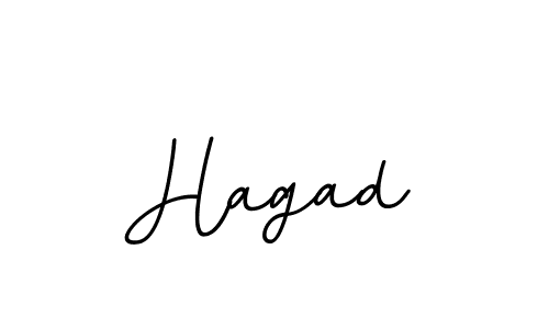 Make a beautiful signature design for name Hagad. With this signature (BallpointsItalic-DORy9) style, you can create a handwritten signature for free. Hagad signature style 11 images and pictures png