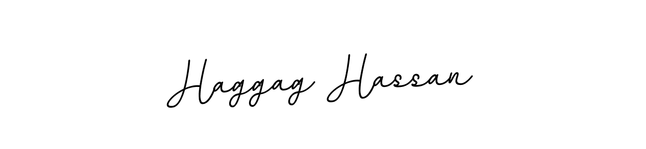 Haggag Hassan stylish signature style. Best Handwritten Sign (BallpointsItalic-DORy9) for my name. Handwritten Signature Collection Ideas for my name Haggag Hassan. Haggag Hassan signature style 11 images and pictures png