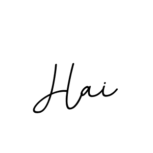 Use a signature maker to create a handwritten signature online. With this signature software, you can design (BallpointsItalic-DORy9) your own signature for name Hai. Hai signature style 11 images and pictures png