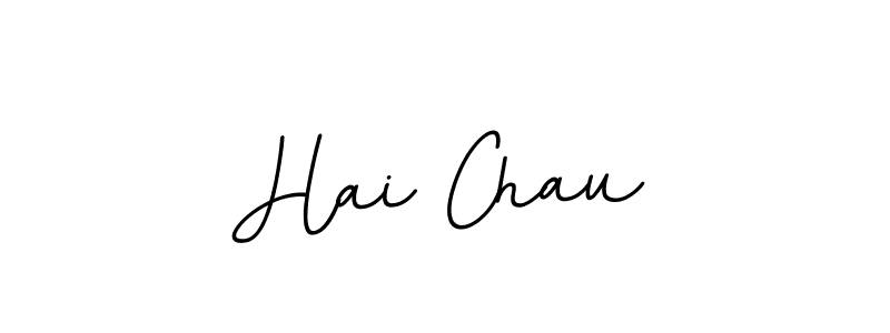 Hai Chau stylish signature style. Best Handwritten Sign (BallpointsItalic-DORy9) for my name. Handwritten Signature Collection Ideas for my name Hai Chau. Hai Chau signature style 11 images and pictures png