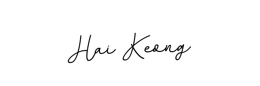 The best way (BallpointsItalic-DORy9) to make a short signature is to pick only two or three words in your name. The name Hai Keong include a total of six letters. For converting this name. Hai Keong signature style 11 images and pictures png