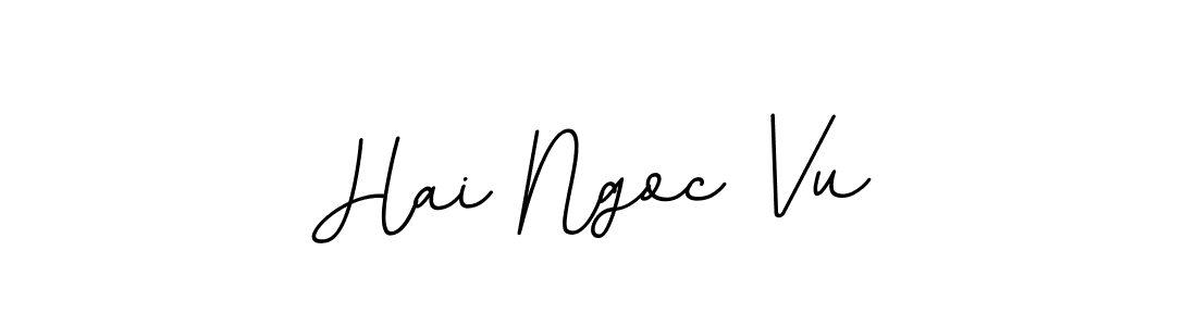 Hai Ngoc Vu stylish signature style. Best Handwritten Sign (BallpointsItalic-DORy9) for my name. Handwritten Signature Collection Ideas for my name Hai Ngoc Vu. Hai Ngoc Vu signature style 11 images and pictures png