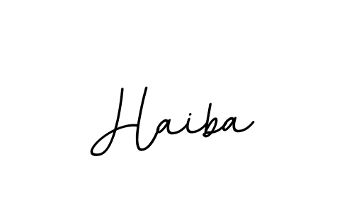 Use a signature maker to create a handwritten signature online. With this signature software, you can design (BallpointsItalic-DORy9) your own signature for name Haiba. Haiba signature style 11 images and pictures png