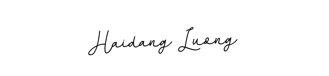 The best way (BallpointsItalic-DORy9) to make a short signature is to pick only two or three words in your name. The name Haidang Luong include a total of six letters. For converting this name. Haidang Luong signature style 11 images and pictures png