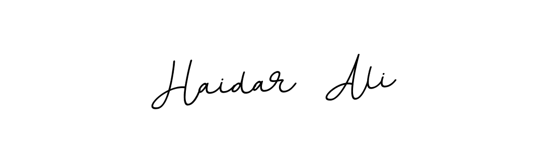 Make a beautiful signature design for name Haidar  Ali. With this signature (BallpointsItalic-DORy9) style, you can create a handwritten signature for free. Haidar  Ali signature style 11 images and pictures png