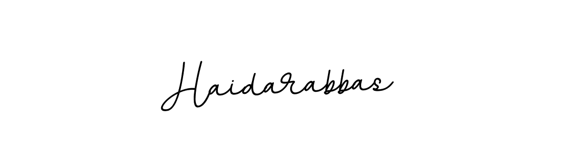 Create a beautiful signature design for name Haidarabbas. With this signature (BallpointsItalic-DORy9) fonts, you can make a handwritten signature for free. Haidarabbas signature style 11 images and pictures png