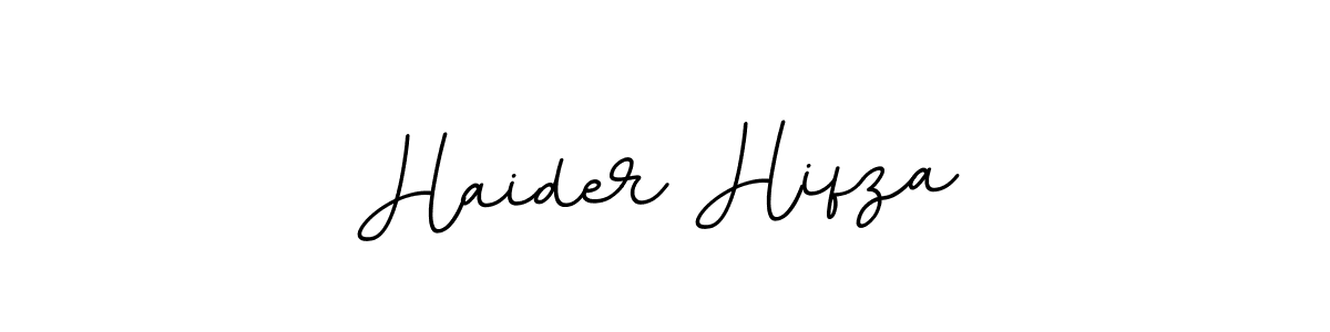 Design your own signature with our free online signature maker. With this signature software, you can create a handwritten (BallpointsItalic-DORy9) signature for name Haider Hifza. Haider Hifza signature style 11 images and pictures png