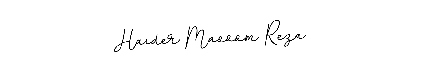 Use a signature maker to create a handwritten signature online. With this signature software, you can design (BallpointsItalic-DORy9) your own signature for name Haider Masoom Reza. Haider Masoom Reza signature style 11 images and pictures png