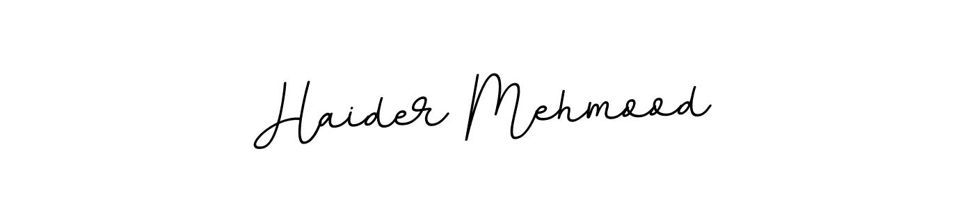 You should practise on your own different ways (BallpointsItalic-DORy9) to write your name (Haider Mehmood) in signature. don't let someone else do it for you. Haider Mehmood signature style 11 images and pictures png