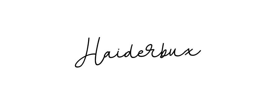 Make a beautiful signature design for name Haiderbux. With this signature (BallpointsItalic-DORy9) style, you can create a handwritten signature for free. Haiderbux signature style 11 images and pictures png