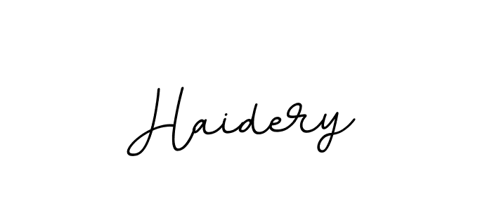 You should practise on your own different ways (BallpointsItalic-DORy9) to write your name (Haidery) in signature. don't let someone else do it for you. Haidery signature style 11 images and pictures png