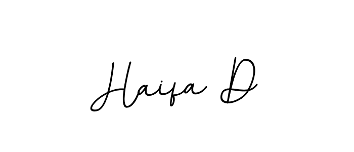 Haifa D stylish signature style. Best Handwritten Sign (BallpointsItalic-DORy9) for my name. Handwritten Signature Collection Ideas for my name Haifa D. Haifa D signature style 11 images and pictures png