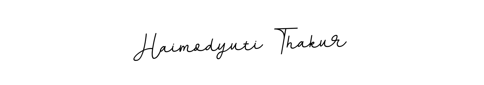 You should practise on your own different ways (BallpointsItalic-DORy9) to write your name (Haimodyuti Thakur) in signature. don't let someone else do it for you. Haimodyuti Thakur signature style 11 images and pictures png