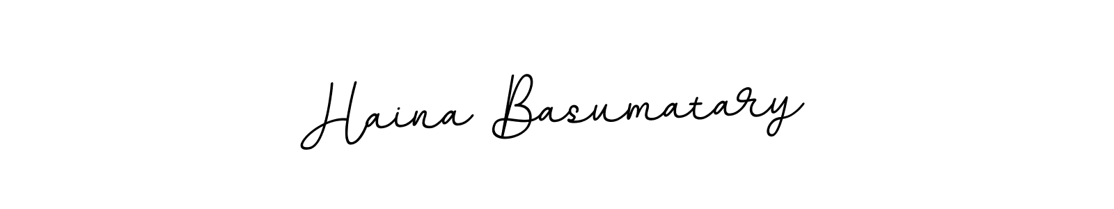 You should practise on your own different ways (BallpointsItalic-DORy9) to write your name (Haina Basumatary) in signature. don't let someone else do it for you. Haina Basumatary signature style 11 images and pictures png