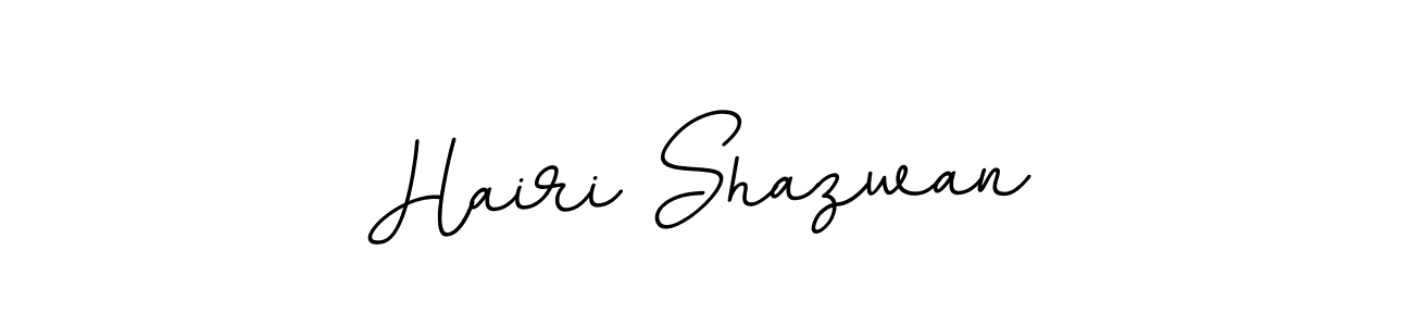 Use a signature maker to create a handwritten signature online. With this signature software, you can design (BallpointsItalic-DORy9) your own signature for name Hairi Shazwan. Hairi Shazwan signature style 11 images and pictures png