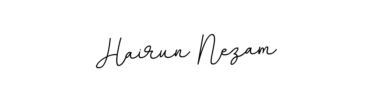 Create a beautiful signature design for name Hairun Nezam. With this signature (BallpointsItalic-DORy9) fonts, you can make a handwritten signature for free. Hairun Nezam signature style 11 images and pictures png