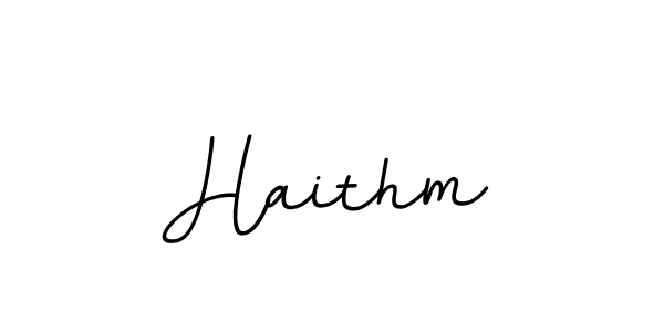 You should practise on your own different ways (BallpointsItalic-DORy9) to write your name (Haithm) in signature. don't let someone else do it for you. Haithm signature style 11 images and pictures png