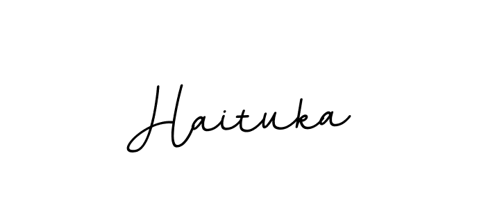 Also we have Haituka name is the best signature style. Create professional handwritten signature collection using BallpointsItalic-DORy9 autograph style. Haituka signature style 11 images and pictures png