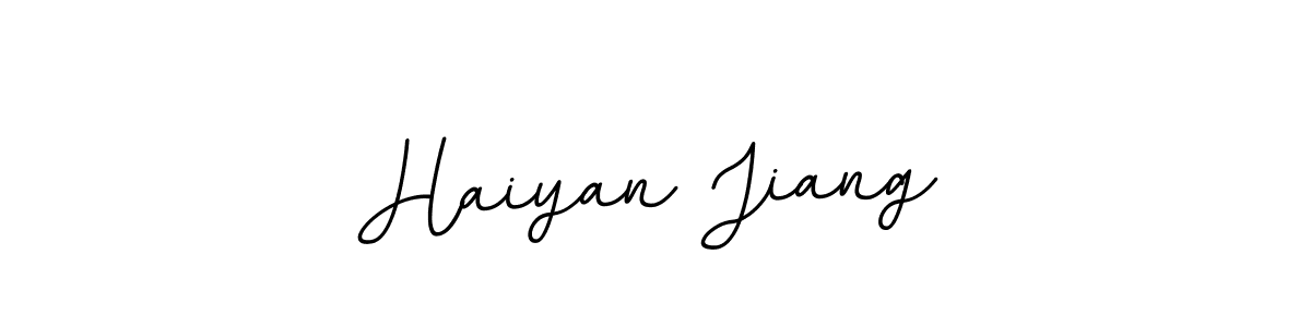 Design your own signature with our free online signature maker. With this signature software, you can create a handwritten (BallpointsItalic-DORy9) signature for name Haiyan Jiang. Haiyan Jiang signature style 11 images and pictures png