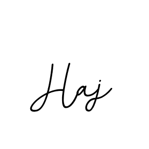 Create a beautiful signature design for name Haj. With this signature (BallpointsItalic-DORy9) fonts, you can make a handwritten signature for free. Haj signature style 11 images and pictures png