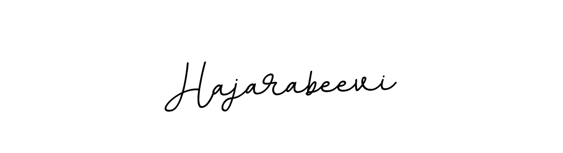 Make a beautiful signature design for name Hajarabeevi. With this signature (BallpointsItalic-DORy9) style, you can create a handwritten signature for free. Hajarabeevi signature style 11 images and pictures png