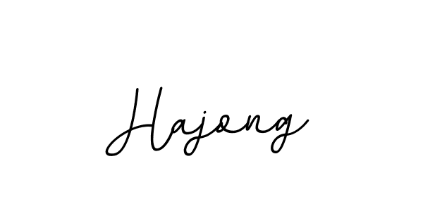 Use a signature maker to create a handwritten signature online. With this signature software, you can design (BallpointsItalic-DORy9) your own signature for name Hajong. Hajong signature style 11 images and pictures png