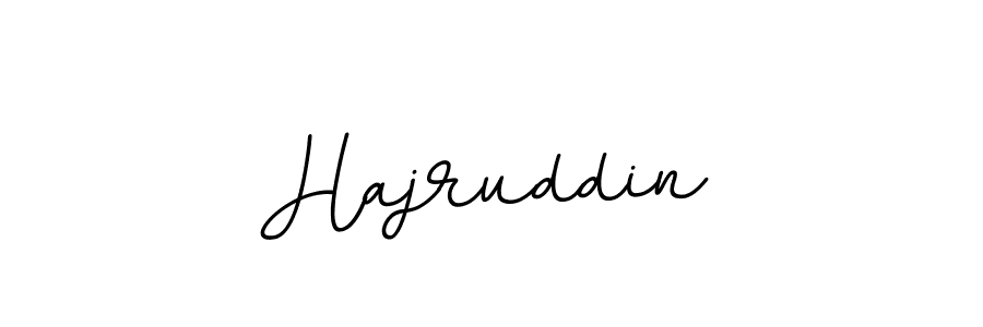 Use a signature maker to create a handwritten signature online. With this signature software, you can design (BallpointsItalic-DORy9) your own signature for name Hajruddin. Hajruddin signature style 11 images and pictures png