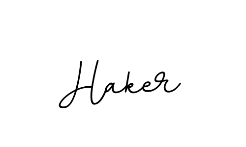 Design your own signature with our free online signature maker. With this signature software, you can create a handwritten (BallpointsItalic-DORy9) signature for name Haker. Haker signature style 11 images and pictures png