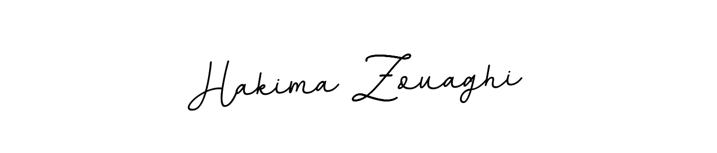 How to make Hakima Zouaghi name signature. Use BallpointsItalic-DORy9 style for creating short signs online. This is the latest handwritten sign. Hakima Zouaghi signature style 11 images and pictures png
