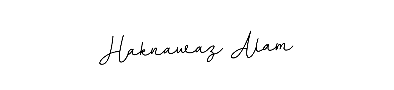 You should practise on your own different ways (BallpointsItalic-DORy9) to write your name (Haknawaz Alam) in signature. don't let someone else do it for you. Haknawaz Alam signature style 11 images and pictures png