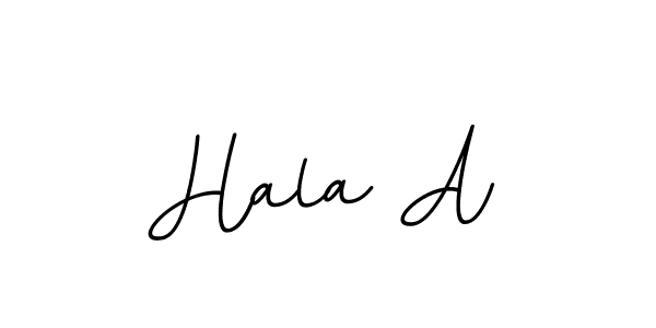 if you are searching for the best signature style for your name Hala A. so please give up your signature search. here we have designed multiple signature styles  using BallpointsItalic-DORy9. Hala A signature style 11 images and pictures png