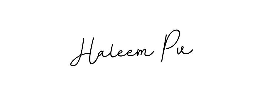 How to make Haleem Pv name signature. Use BallpointsItalic-DORy9 style for creating short signs online. This is the latest handwritten sign. Haleem Pv signature style 11 images and pictures png