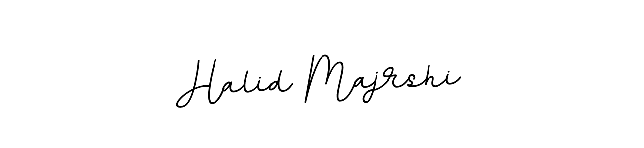 How to make Halid Majrshi name signature. Use BallpointsItalic-DORy9 style for creating short signs online. This is the latest handwritten sign. Halid Majrshi signature style 11 images and pictures png