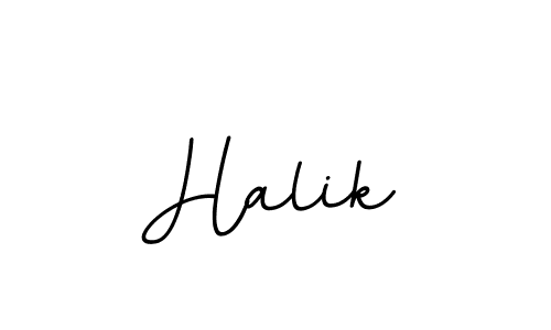 Design your own signature with our free online signature maker. With this signature software, you can create a handwritten (BallpointsItalic-DORy9) signature for name Halik. Halik signature style 11 images and pictures png