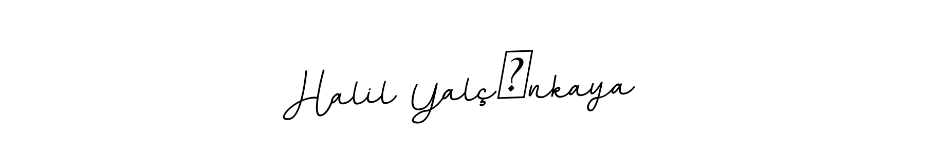 if you are searching for the best signature style for your name Halil Yalçınkaya. so please give up your signature search. here we have designed multiple signature styles  using BallpointsItalic-DORy9. Halil Yalçınkaya signature style 11 images and pictures png