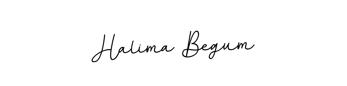 How to make Halima Begum name signature. Use BallpointsItalic-DORy9 style for creating short signs online. This is the latest handwritten sign. Halima Begum signature style 11 images and pictures png