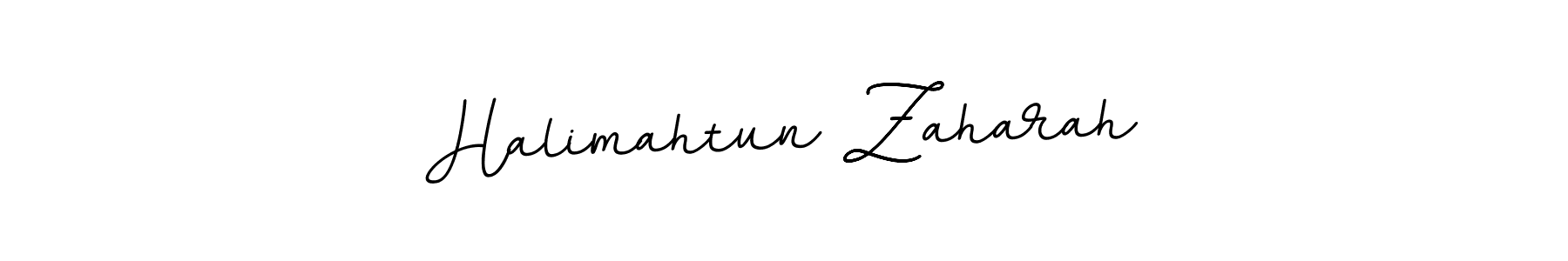 Design your own signature with our free online signature maker. With this signature software, you can create a handwritten (BallpointsItalic-DORy9) signature for name Halimahtun Zaharah. Halimahtun Zaharah signature style 11 images and pictures png