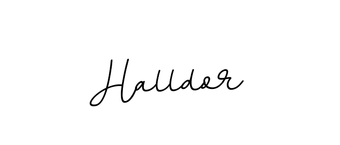 Design your own signature with our free online signature maker. With this signature software, you can create a handwritten (BallpointsItalic-DORy9) signature for name Halldor. Halldor signature style 11 images and pictures png