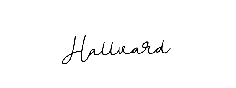 Use a signature maker to create a handwritten signature online. With this signature software, you can design (BallpointsItalic-DORy9) your own signature for name Hallvard. Hallvard signature style 11 images and pictures png