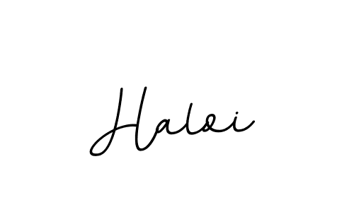 Design your own signature with our free online signature maker. With this signature software, you can create a handwritten (BallpointsItalic-DORy9) signature for name Haloi. Haloi signature style 11 images and pictures png