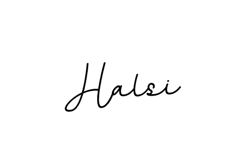 You should practise on your own different ways (BallpointsItalic-DORy9) to write your name (Halsi) in signature. don't let someone else do it for you. Halsi signature style 11 images and pictures png