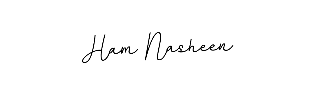 Make a beautiful signature design for name Ham Nasheen. With this signature (BallpointsItalic-DORy9) style, you can create a handwritten signature for free. Ham Nasheen signature style 11 images and pictures png
