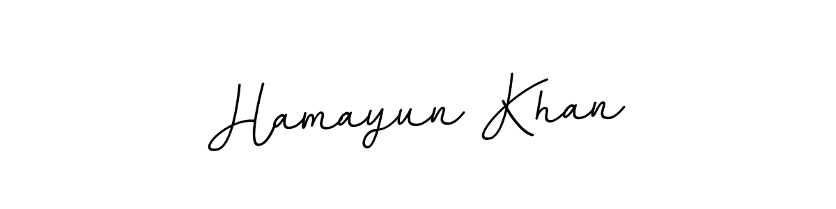 Design your own signature with our free online signature maker. With this signature software, you can create a handwritten (BallpointsItalic-DORy9) signature for name Hamayun Khan. Hamayun Khan signature style 11 images and pictures png