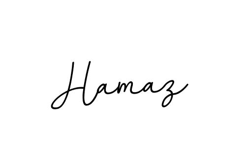 Use a signature maker to create a handwritten signature online. With this signature software, you can design (BallpointsItalic-DORy9) your own signature for name Hamaz. Hamaz signature style 11 images and pictures png