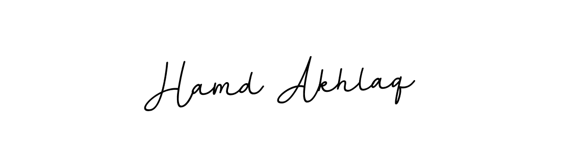 Design your own signature with our free online signature maker. With this signature software, you can create a handwritten (BallpointsItalic-DORy9) signature for name Hamd Akhlaq. Hamd Akhlaq signature style 11 images and pictures png