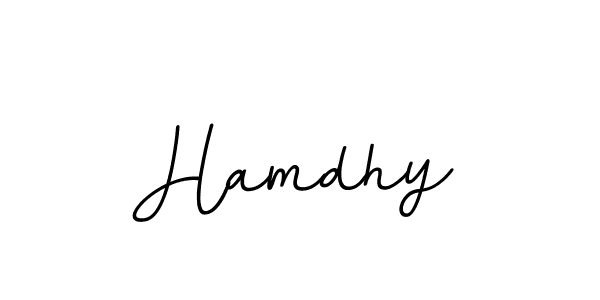 The best way (BallpointsItalic-DORy9) to make a short signature is to pick only two or three words in your name. The name Hamdhy include a total of six letters. For converting this name. Hamdhy signature style 11 images and pictures png