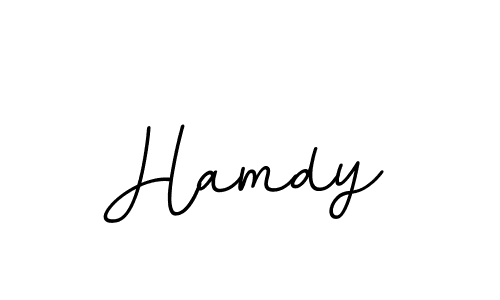 It looks lik you need a new signature style for name Hamdy. Design unique handwritten (BallpointsItalic-DORy9) signature with our free signature maker in just a few clicks. Hamdy signature style 11 images and pictures png